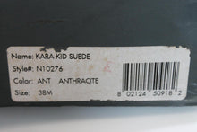 Load image into Gallery viewer, CALVIN KLEIN Ladies Anthracite Suede Kara Kid High Heel Mid-Calf Boots EU38 UK5
