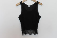 Load image into Gallery viewer, ARMANI Ladies Black Lace Sleeveless Scoop Neck Tank Top EU38 UK10
