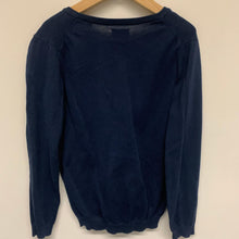 Load image into Gallery viewer, GANT Navy Blue Ladies Long Sleeve V-Neck Pullover Jumper Size UK M
