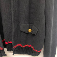 Load image into Gallery viewer, PER UNA Black Ladies Long Sleeve Collared Open Cardigan Jumper UK M
