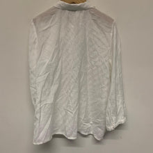 Load image into Gallery viewer, RESERVED White Ladies Long Sleeve Collared Button-Up Shirt Size UK 14
