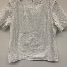 Load image into Gallery viewer, M&amp;S CLASSIC White Ladies Short Sleeve Round Neck Blouse Top Size UK 12
