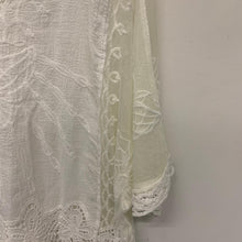 Load image into Gallery viewer, APRICOT White Ladies Short Sleeve Lace Deep V-Neck Top Blouse Size UK 14
