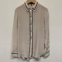 Load image into Gallery viewer, MASSIMO DUTTI Pink Ladies Long Sleeve Collared Top Button-Up Size UK M
