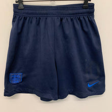 Load image into Gallery viewer, NIKE Blue Men&#39;s Navy Football England Sports Shorts Number 10 Size UK S
