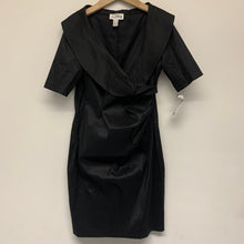 Load image into Gallery viewer, JOSEPH RIBKOFF Black Ladies Short Sleeve V-Neck A-Line Dress Size UK 14 NEW
