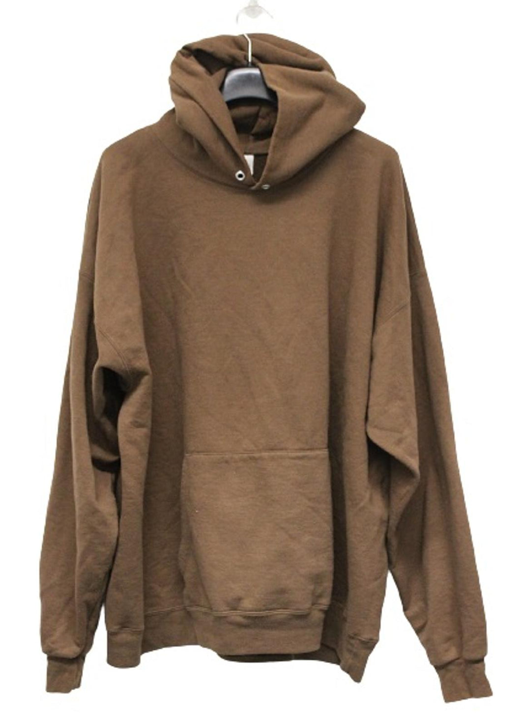 HANES Men's EcoSmart Brown Cotton Blend Pullover Fleece Hoodie Sweatshirt 2XL