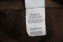 Load image into Gallery viewer, HANES Men&#39;s EcoSmart Brown Cotton Blend Pullover Fleece Hoodie Sweatshirt 2XL
