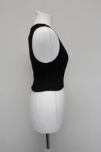 Load image into Gallery viewer, OUT FROM UNDER URBAN OUTFITTERS Ladies Black Ribbed V-Neck Cropped Vest Top S
