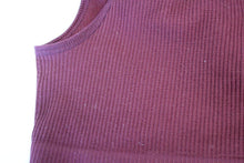 Load image into Gallery viewer, OUT FROM UNDER URBAN OUTFITTERS Ladies Plum Red Ribbed Cropped Vest Top M
