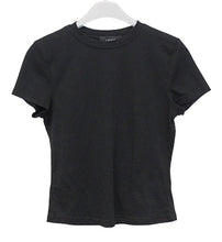 Load image into Gallery viewer, CIDER Girls Ladies Black Crew Neck Short Sleeve Plain Basic T-Shirt Size S
