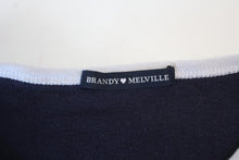 Load image into Gallery viewer, BRANDY MELVILLE J.GALT Girls Maui Hawaii Navy Blue Cropped T-Shirt Approx. 2XS

