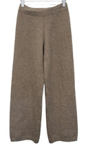 Load image into Gallery viewer, ZARA Ladies Beige Elasticated Waist Knitted Wool Alpaca Mix Trousers S W26 L31

