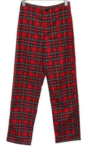 Load image into Gallery viewer, JOHN GALT Ladies Red Multi Plaid High Rise Zip Fly Kim Pants OS Approx. W26 L28
