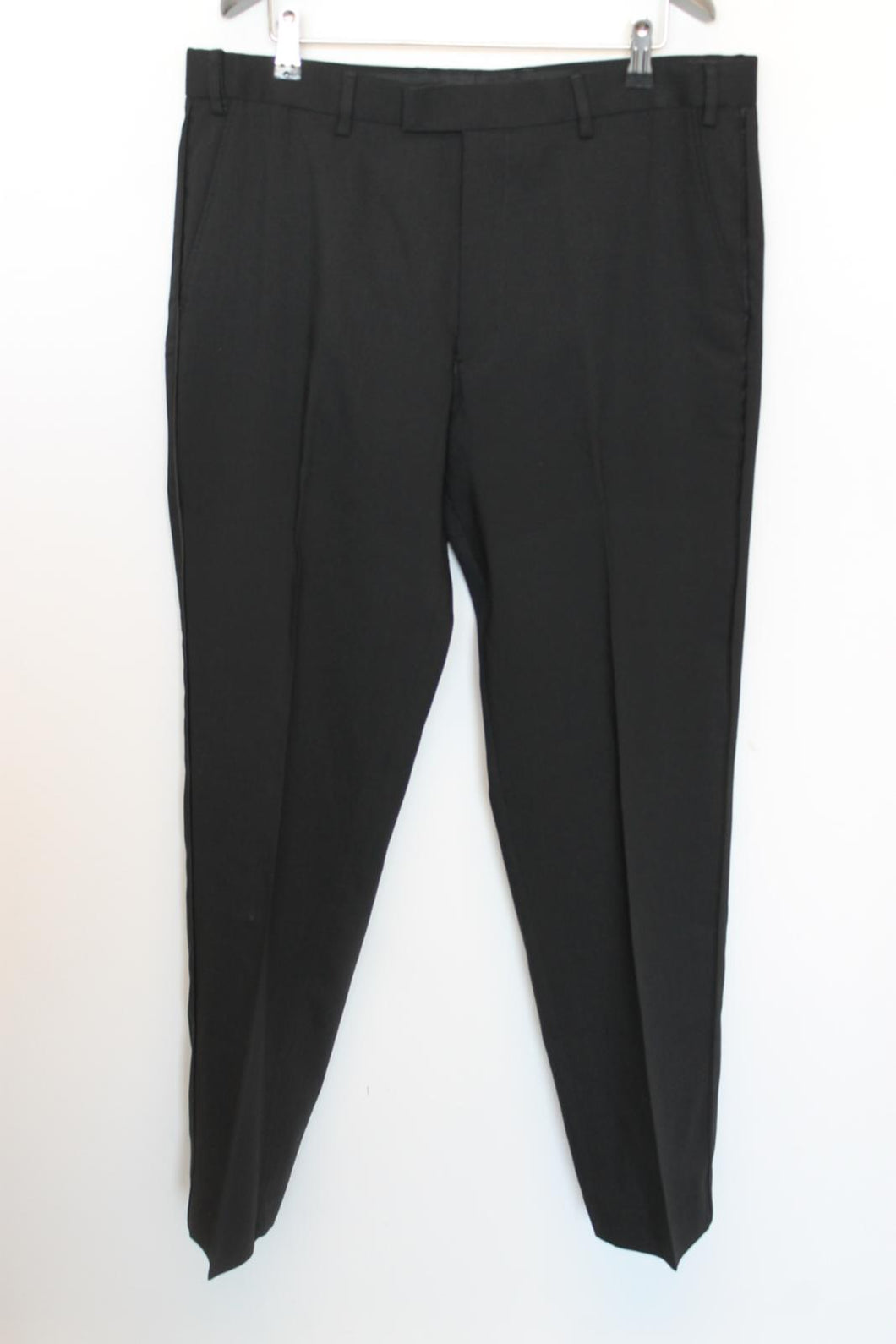 M&S Menâs Black Wool Smart Dress Trousers W36 L31