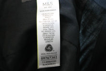 Load image into Gallery viewer, M&amp;S Menâs Black Wool Smart Dress Trousers W36 L31
