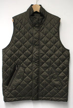 Load image into Gallery viewer, BARBOUR Men&#39;s Olive Green Quilted Kensington Full Zip Gilet Jacket Size L
