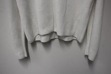 Load image into Gallery viewer, VINCE Ladies Cream White Cotton Ribbed Knit Long Sleeve Sweater Jumper Size M
