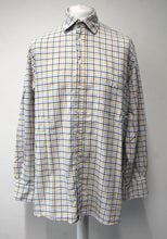 Load image into Gallery viewer, CORDINGS Blue &amp; Yellow Cotton Check Long Sleeve Field Shirt 16.5&quot; Collar RRP80
