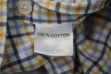 Load image into Gallery viewer, CORDINGS Blue &amp; Yellow Cotton Check Long Sleeve Field Shirt 16.5&quot; Collar RRP80
