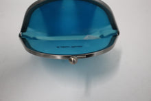 Load image into Gallery viewer, &amp; OTHER STORIES Ladies Aqua Blue Vinyl Twist Top X- Small Pouch Purse
