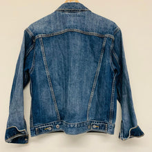 Load image into Gallery viewer, LEVI&#39;S Blue Ladies Long Sleeve Collared Classic Denim Mid Wash Jacket Size UK S
