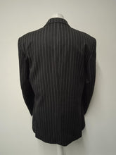 Load image into Gallery viewer, SAVOY TAYLORS GUILD Men&#39;s Grey Wool Striped Suit Jacket &amp; Trousers Size UK44
