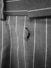 Load image into Gallery viewer, SAVOY TAYLORS GUILD Men&#39;s Grey Wool Striped Suit Jacket &amp; Trousers Size UK44
