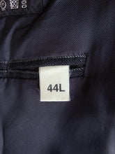 Load image into Gallery viewer, SAVOY TAYLORS GUILD Men&#39;s Grey Wool Striped Suit Jacket &amp; Trousers Size UK44
