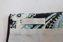 Load image into Gallery viewer, MICHAEL VAN DER HAM Ladies Blue Black Ivory Printed Cut Out Fitted Dress UK10

