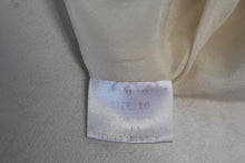 Load image into Gallery viewer, MICHAEL VAN DER HAM Ladies Blue Black Ivory Printed Cut Out Fitted Dress UK10
