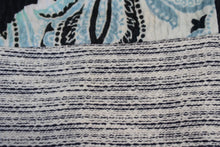 Load image into Gallery viewer, MICHAEL VAN DER HAM Ladies Blue Black Ivory Printed Cut Out Fitted Dress UK10
