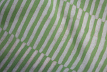 Load image into Gallery viewer, BANANA REPUBLIC Ladies Green White Striped Sleeveless Woven Trims Silk Top S
