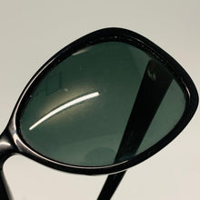 Load image into Gallery viewer, FURLA Black Ladies Oversized Statement Green Lens Round Sunglasses
