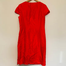 Load image into Gallery viewer, BODEN Red Ladies Short Cap Sleeve Round Neck A-Line Dress UK12 NEW
