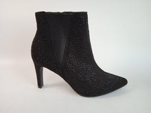Load image into Gallery viewer, M&amp;S Ladies Black Collection Insolia Crystal Embellished Ankle Boots Size UK5
