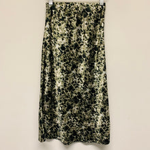 Load image into Gallery viewer, WONDERLUST Black Metallic Sheen Leopard Print Ladies A-Line Skirt Size UK XS
