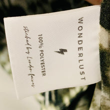 Load image into Gallery viewer, WONDERLUST Black Metallic Sheen Leopard Print Ladies A-Line Skirt Size UK XS
