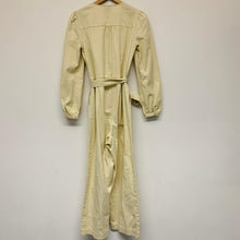Load image into Gallery viewer, OLIVER BONAS Beige Ladies Long Sleeve V-Neck Bodysuit One-Piece Size UK 8
