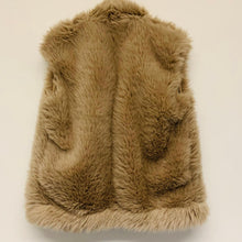Load image into Gallery viewer, MINT VELVET Brown Ladies Sleeveless V-Neck Basic Jacket Coat Size UK S
