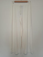 Load image into Gallery viewer, KAREN MILLEN Ladies Ivory Wide-Leg Stretch Casual Lounge Trousers Size UK8 NEW

