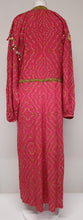 Load image into Gallery viewer, MISS JUNE Ladies Pink Beaded Embellished Long Sleeve Shift Dress Approx. UK10
