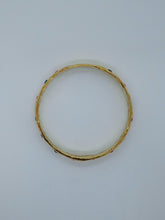 Load image into Gallery viewer, MONDO MONDO Ladies Gold-Plated Brass Fortuna Bangle Bracelet One Size NEW
