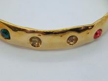 Load image into Gallery viewer, MONDO MONDO Ladies Gold-Plated Brass Fortuna Bangle Bracelet One Size NEW

