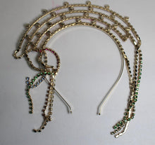 Load image into Gallery viewer, ROSANTICA Ladies Lucine Multi-Coloured Crystal Embellished Fringe Headband NEW
