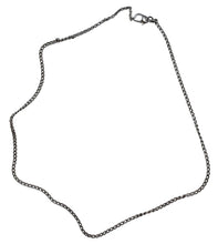 Load image into Gallery viewer, Ladies Unisex Metallic Sterling Silver 925 Chain Necklace One Size RRP390
