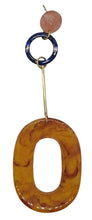 Load image into Gallery viewer, IUO Ladies Multi-Coloured Gold Plated Large Oval Drop Earrings OS NEW RRP100
