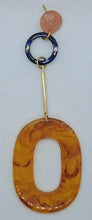 Load image into Gallery viewer, IUO Ladies Multi-Coloured Gold Plated Large Oval Drop Earrings OS NEW RRP100
