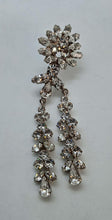 Load image into Gallery viewer, JENNIFER BEHR Ladies Aubrey Silver Tone Crystal Drop Earrings OS NEW RRP610
