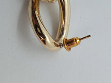 Load image into Gallery viewer, BY ALONA Ladies Taylor 18K Gold Plated Link Textured Drop Earrings OS RRP120
